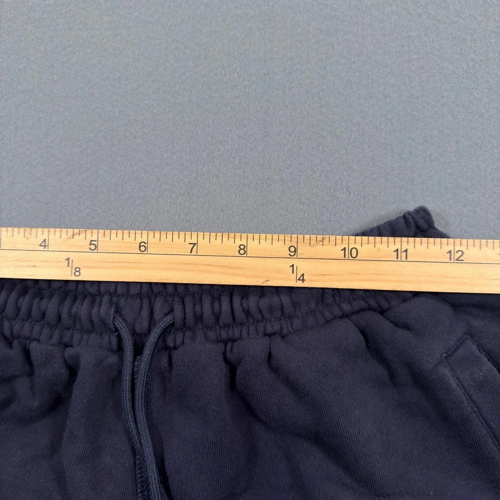 YOUNGLA Mens Navy Blue Tapered Joggers Sweatpants Medium Gym Wear